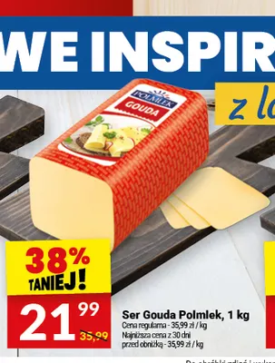 Ser gouda Polmlek promocja w Twój Market