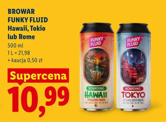 Piwo Funky Fluid Rome promocja w Lidl