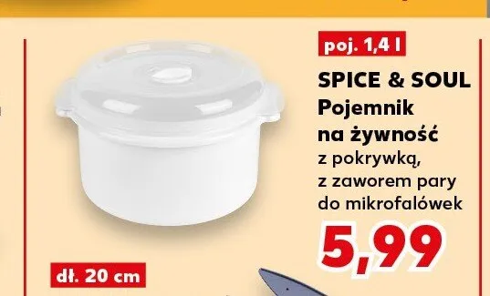 Pojemnik na żywność z pokrywką Spice & Soul promocja w Kaufland