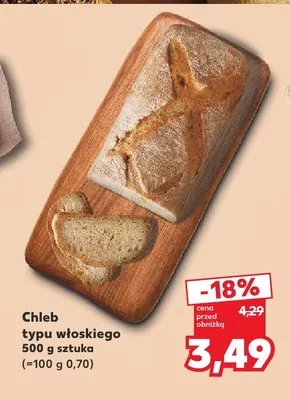 Chleb typu włoskiego promocja w Kaufland