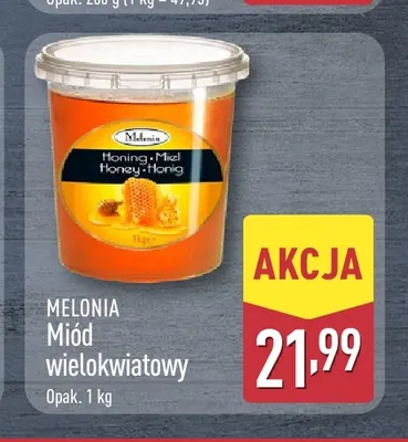 Miód wielokwiatowy Melonia promocja w Aldi