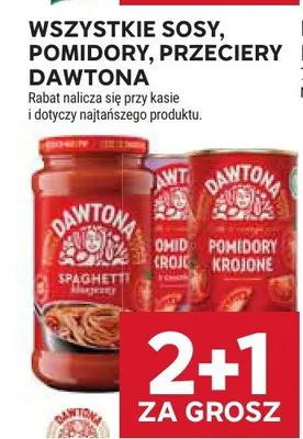 Wszystkie sosy, pomidory, przeciery Dawtona promocja w Stokrotka