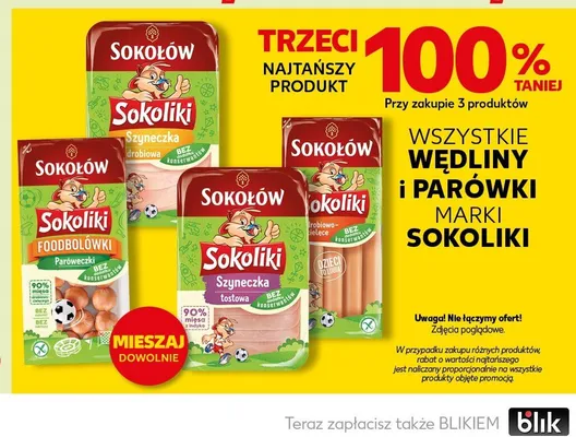 Szyneczka drobiowa Sokołów Sokoliki promocja w Kaufland