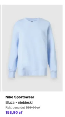 Bluza Nike Sportswear niebieski promocja w Lounge by Zalando