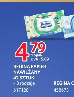 Papier toaletowy nawilżany Regina Rumianek promocja w Selgros