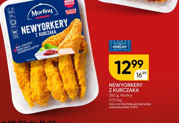 Newyorkery z kurczaka  promocja w Chata Polska