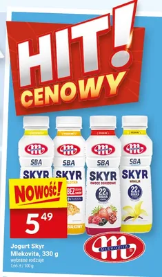 Jogurt Skyr Mlekovita promocja w Twój Market