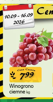 Winogrona ciemne promocja w CEZAR Delikatesy