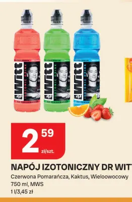 Napój izotoniczny Dr Witt czerwona pomarańcza promocja w Chorten