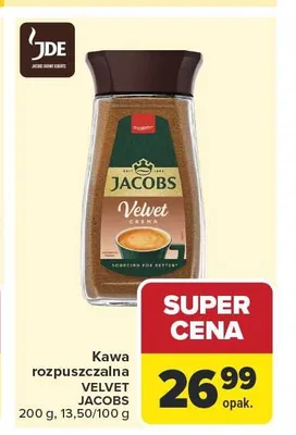 Kawa rozpuszczalna Jacobs Velvet promocja w Carrefour