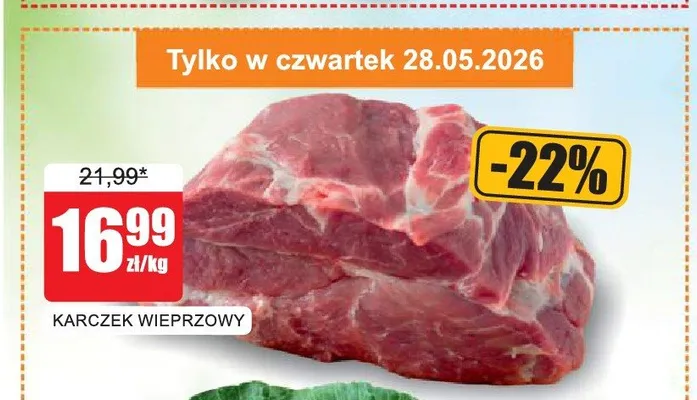 Karczek wieprzowy promocja w Bingo