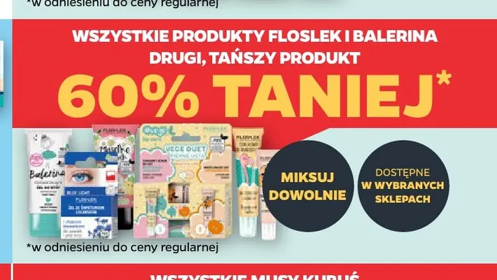 Produkty Floslek i Balerina promocja w Netto