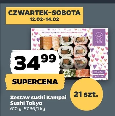 Zestaw sushi Kampai Sushi Tokyo promocja w Netto