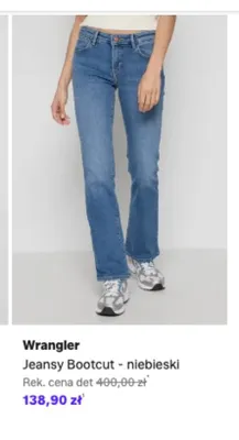 Jeansy Bootcut Wrangler niebieski promocja w Lounge by Zalando