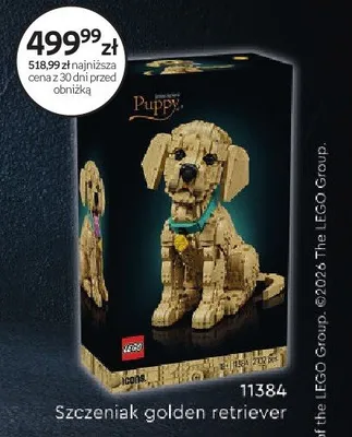 Klocki LEGO 11384 Szczeniak golden retriever promocja w Dzień Dziecka