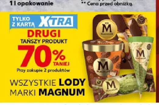 Lody Magnum Almond promocja w Kaufland