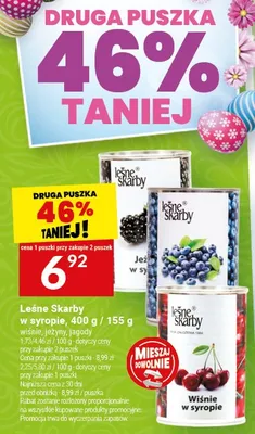 Leśne Skarby w syropie jeżyna, czarna porzeczka, wiśnia promocja w Twój Market
