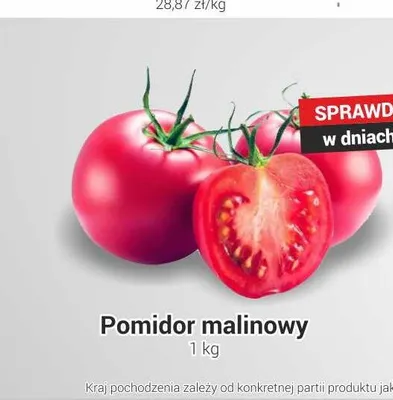 Pomidor malinowy promocja w Delikatesy Sezam
