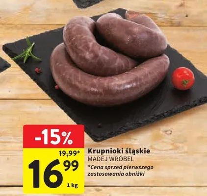Krupnioki śląskie Madej Wróbel promocja w Intermarche