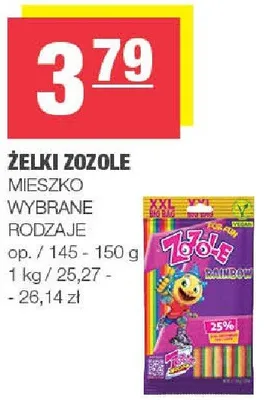 Żelki zozole wybrane rodzaje promocja w SPAR
