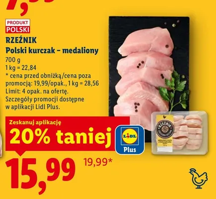 Polski kurczak - medaliony promocja w Lidl
