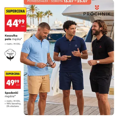 Spodenki męskie Próchnik promocja w Biedronka