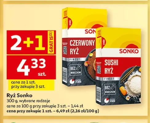 Ryż czerwony Sonko promocja w Auchan