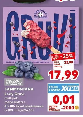 Lody Gruvi Sammontana promocja w Kaufland