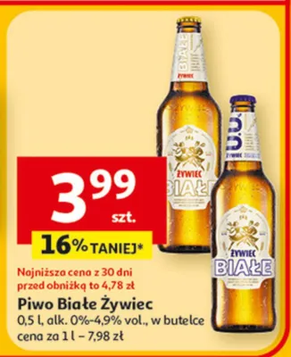 Piwo Białe Żywiec promocja w Auchan