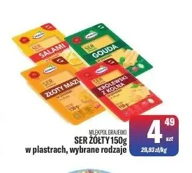Ser żółty w plastrach Mlekpol promocja w Tomi Markt