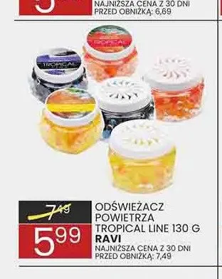 Odświeżacz powietrza Ravi Tropical Line promocja w Wafelek