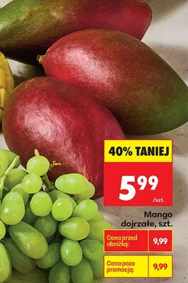 Mango dojrzałe promocja w Biedronka