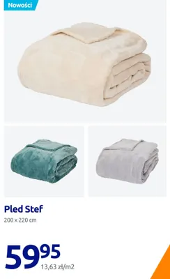 Pled Stef 200x220 cm promocja w Action