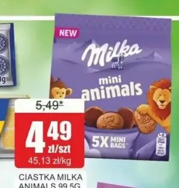 Ciastka Milka Mini Animals promocja w Bingo