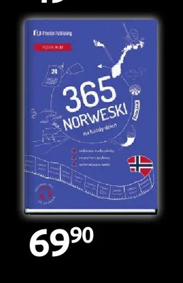 Książka 365 norweski na każdy dzień Preston Publishing promocja w Empik