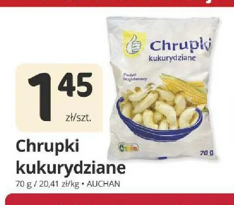 Chrupki kukurydziane Auchan promocja w Marketvita