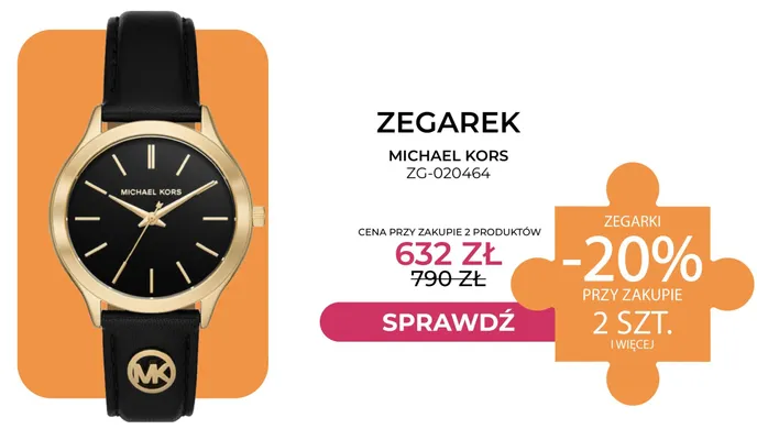 Zegarek Michael Kors ZG-020464 promocja w Briju