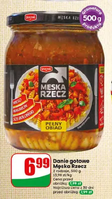 Danie gotowe Męska Rzecz sos boloński promocja w Dino