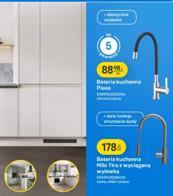 Bateria kuchenna Piasa promocja w Castorama