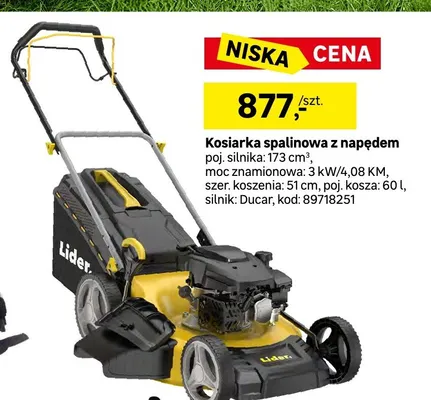 Kosiarka spalinowa z napędem Lider promocja w Leroy Merlin