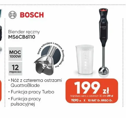Blender ręczny Bosch MS6CB6110 promocja w Max Elektro