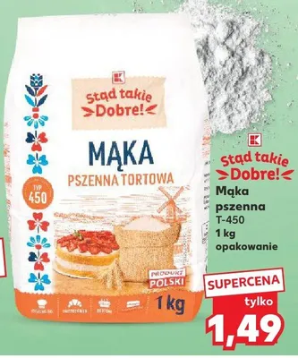 Mąka pszenna tortowa typ 450 promocja w Kaufland