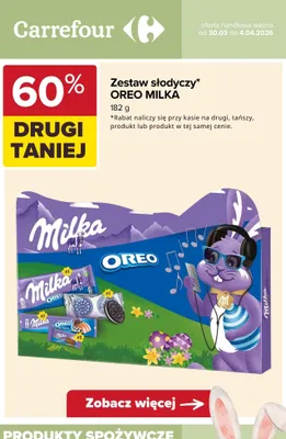 Czekolada zestaw słodyczy Oreo Milka promocja w Carrefour