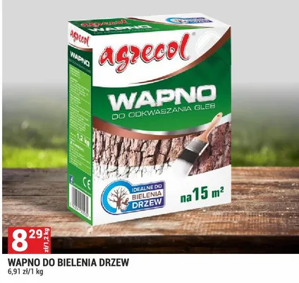 Wapno do bielenia drzew promocja w Merkury Market