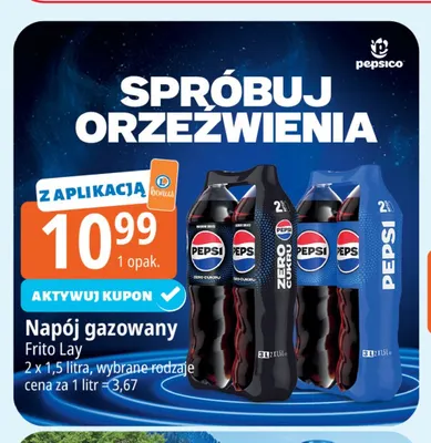 Napój gazowany Pepsi 2-pak promocja w Leclerc