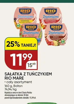 Sałatka z tuńczykiem Rio Mare promocja w Chata Polska