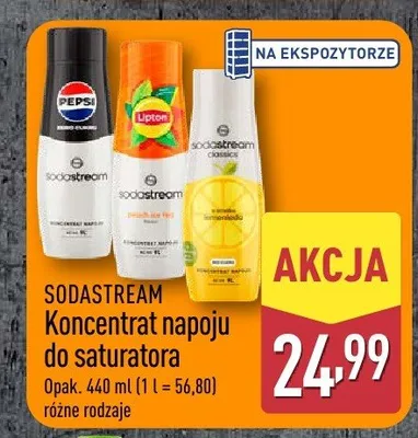 Koncentrat napoju do saturatora Sodastream promocja w Aldi