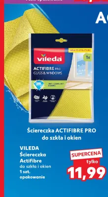 Ściereczka Actifibre Pro do szkła i okien Vileda promocja w Kaufland