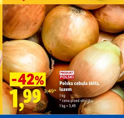 Cebula żółta polska Ryneczek Lidla promocja w Lidl