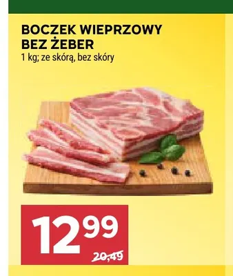 Boczek wieprzowy bez żeber promocja w Stokrotka